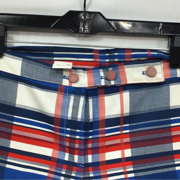 70s Plaid Vintage HUGE Elephant Bell Bottoms Size 9 High rise 31" Waist - Picture 2 of 9